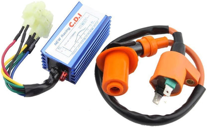 GOOFIT 6 Pin CDI Ignition Coil Set Replacement for GY6 50cc 60cc 80cc 125cc 150cc Go Kart ATV Scooter Go Kart Yerf Dog