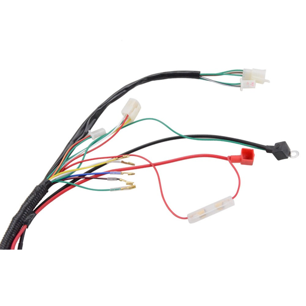 GOOFIT Full Electrics Wiring Harness Coil Rectifier CDI Solenoid Spark Plug Replacement For 50cc 125cc ATV Quad Pit Dirt Bike Buggy Go Kart