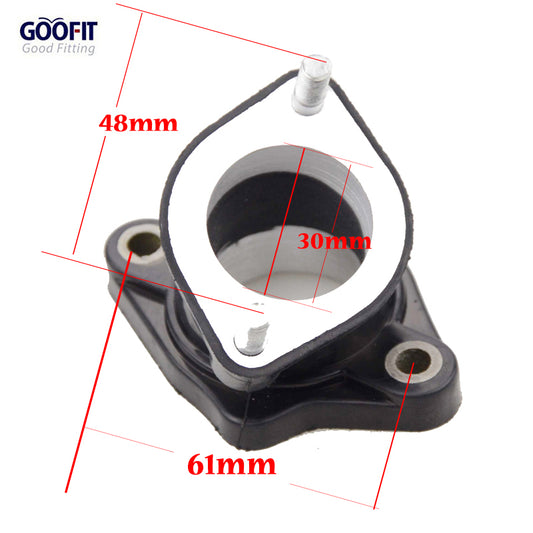 GOOFIT 30mm Intake Manifold Pipe Replacement for CG 250cc ATV Quad Dirt Bike Pit Bike Go Kart