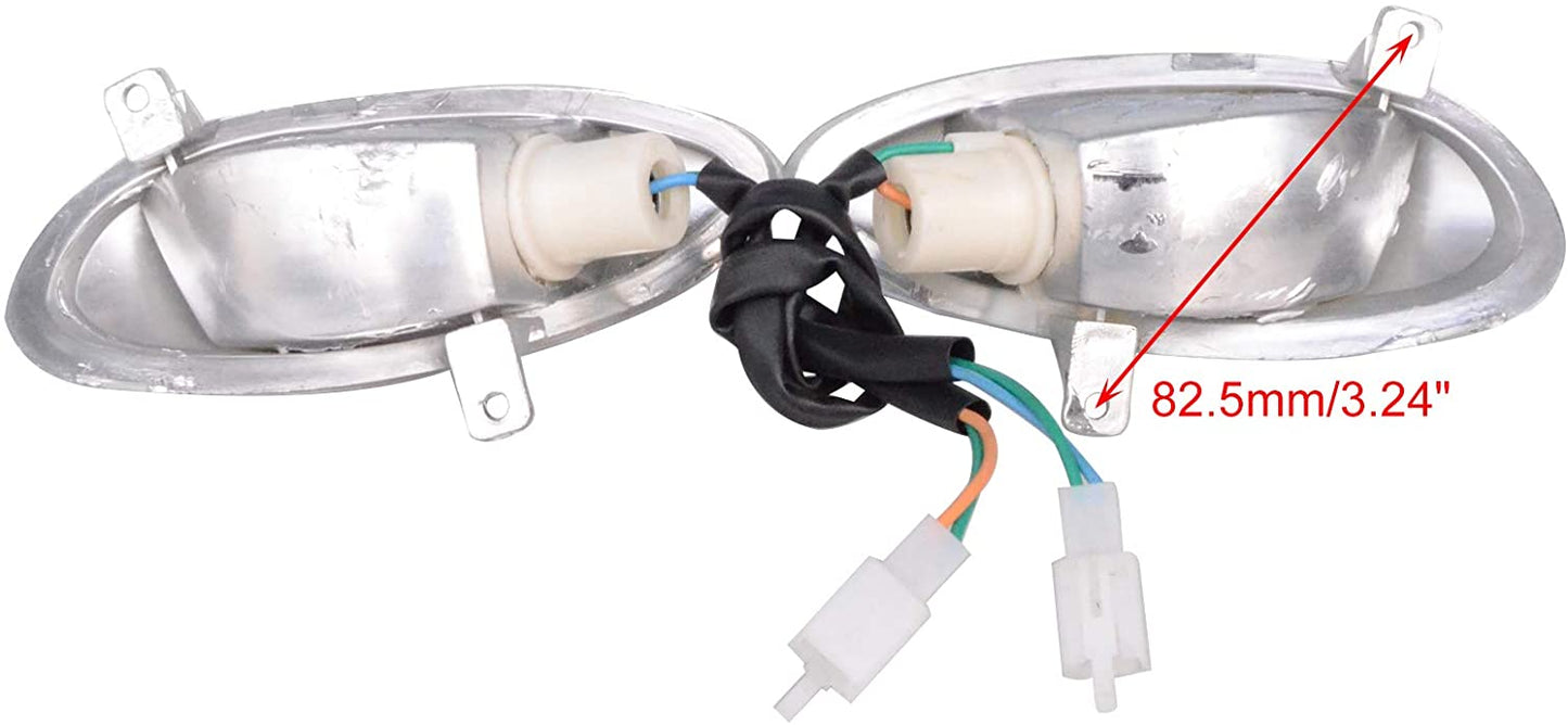 GOOFIT Turn Signal Light Replacement For GY6 50cc Chinese Taotao Kymco Scooter Moped White