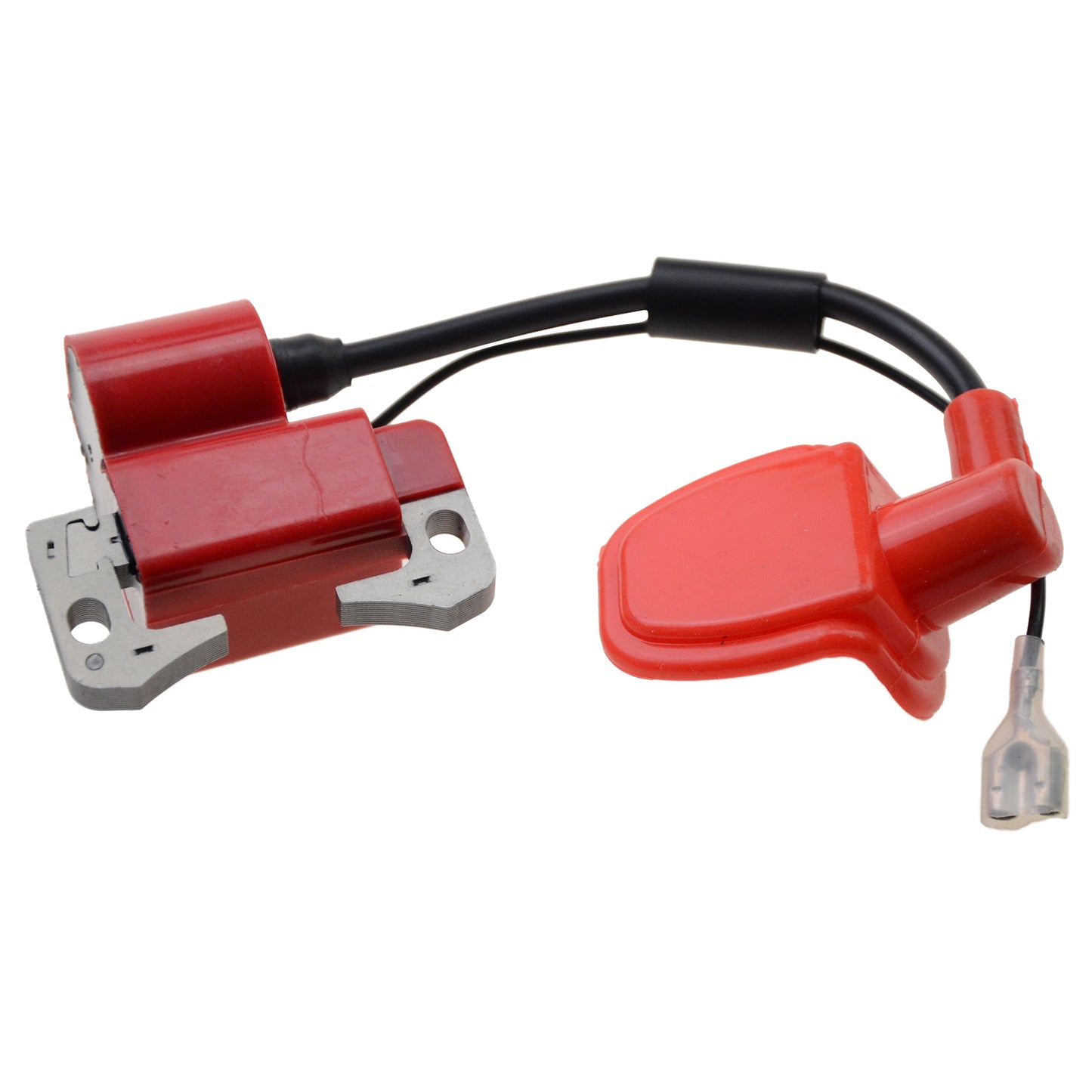 GOOFIT Red Ignition Coil with Spark Plug Replacement for 2-Stroke 47cc 49cc Chinese Pocket Dirt Bike Mini Moto Kids ATV Quad Baby Crosser