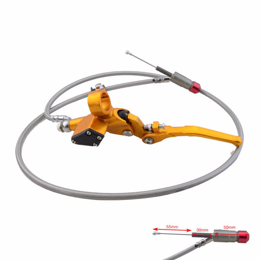 GOOFIT 1200mm Hydraulic Clutch Lever Master Cylinder Fluid Reservoir Lever Replacement for 125-250cc Vertical Engine Off Road Motorcycle