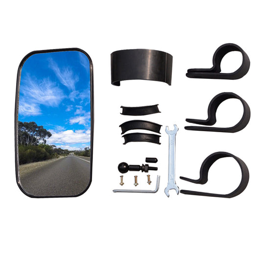 GOOFIT Rearview Mirror Motorcycle Grips 38mm 44mm 50mm with Stand 1 Piece Replacement For UTV Ranger RZR Can Am Commander