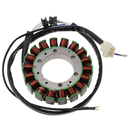GOOFIT 18 Coil 3 Wires Motorcycle Magneto Stator Coil Ignition Generator Engine Accessories Replacement for XV1100 1986-1999