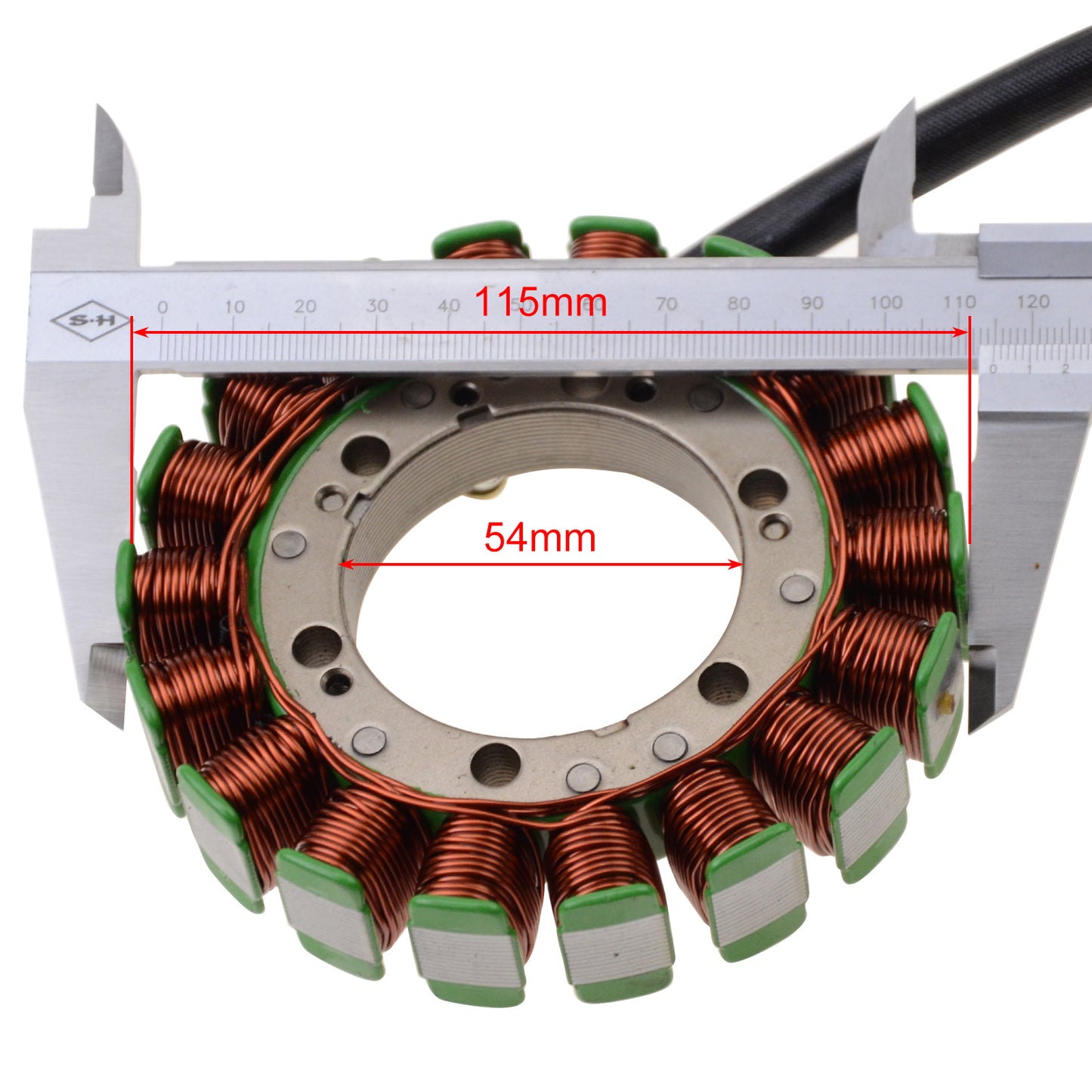 GOOFIT 18 Coil 5 Wire Magneto Stator Coil Ignition Generator Replacement For TDM850 1996-2001