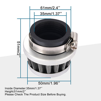 GOOFIT 35mm Air Filter Replacement for Chinese Made 50cc 70cc 90cc 110cc 125cc Kids Taotao ATV Go-kart Dirt Bike Pocket Bike