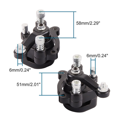GOOFIT  2pcs Front and Rear Disc Brake Caliper Replacement for 47cc 49cc 2stroke Pocket Bike Mini Bike