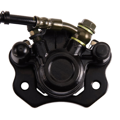 GOOFIT Rear Foot Brake Clutch Folding Hydraulic Master Cylinders Pump Caliper Assembly Replacement for 50cc 70cc 90cc 110cc 125cc Motorcycle Dirt Bike