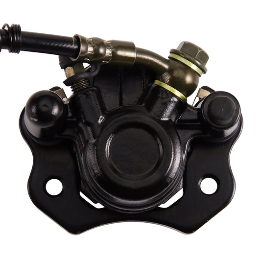 GOOFIT Rear Foot Brake Clutch Folding Hydraulic Master Cylinders Pump Caliper Assembly Replacement for 50cc 70cc 90cc 110cc 125cc Motorcycle Dirt Bike