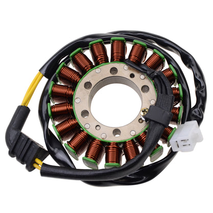 GOOFIT 18 Coil 5 Wires Motorcycle Magneto Stator Coil Ignition Generator Engine Accessories Replacement for CB400 1992-1998