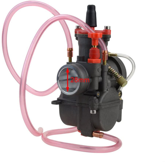 GOOFIT PWK28 Motorcycle Carburetor Replacement for 125cc-150cc ATV Carb Racing Pocket Bike Dirt Performance Motorcycle ATV Quads
