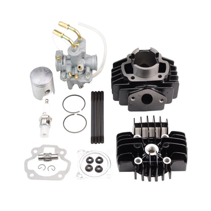GOOFIT Cylinder Carburetor Piston Ring Head Gasket Set Kit Replacement For PW50 PY50 QT50 MA50 + PW50