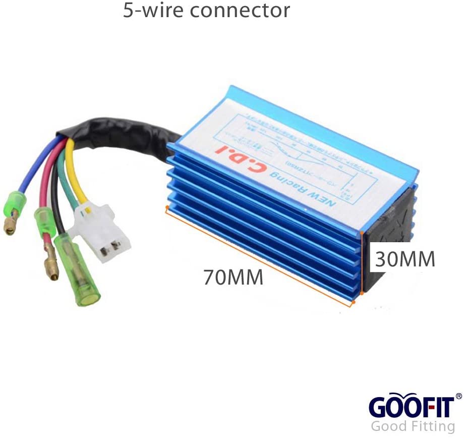 GOOFIT Small Enclosures CDI Replacement For 2 stroke 50cc 70cc 90cc  JOG Minarelli ATV Scooter1PE40QMB