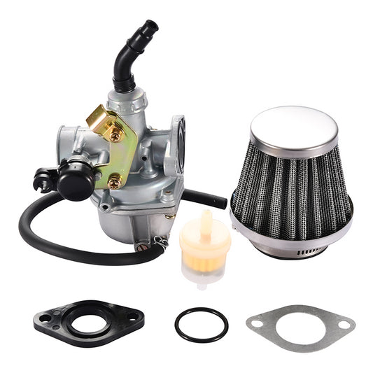 GOOFIT PZ19 Carburetor with Air Filter Cable Choke Replacement for 50cc 70cc 90cc 110cc 125cc Chinese ATV Quad Go-kart