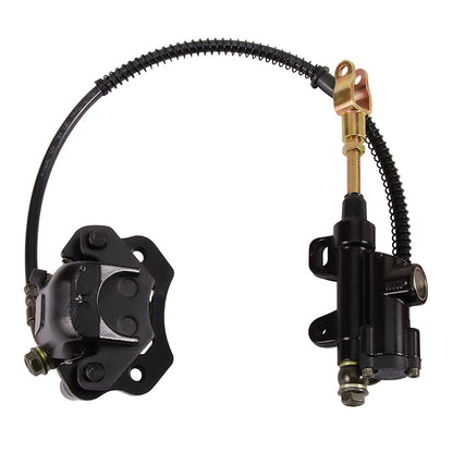 GOOFIT Rear Foot Brake Clutch Folding Hydraulic Master Cylinders Pump Caliper Assembly Replacement for 50cc 70cc 90cc 110cc 125cc Motorcycle Dirt Bike