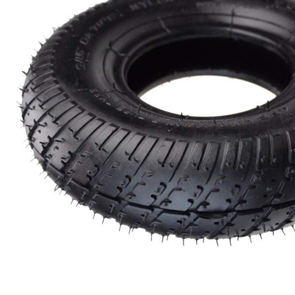 GOOFIT 2.80/2.50-4 280/250-4 2.80-4 Tire Tyres Metal Curved mouth valve TR87 Replacement For Electric Pneumatic Air Filled Hand Truck Utility Cart for