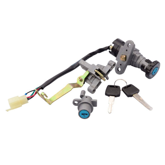 GOOFIT YY50QT-5 Ignition Switch Key Assembly Replacement for Jonway Znen Peace GY6 49cc 50cc Scooter Moped