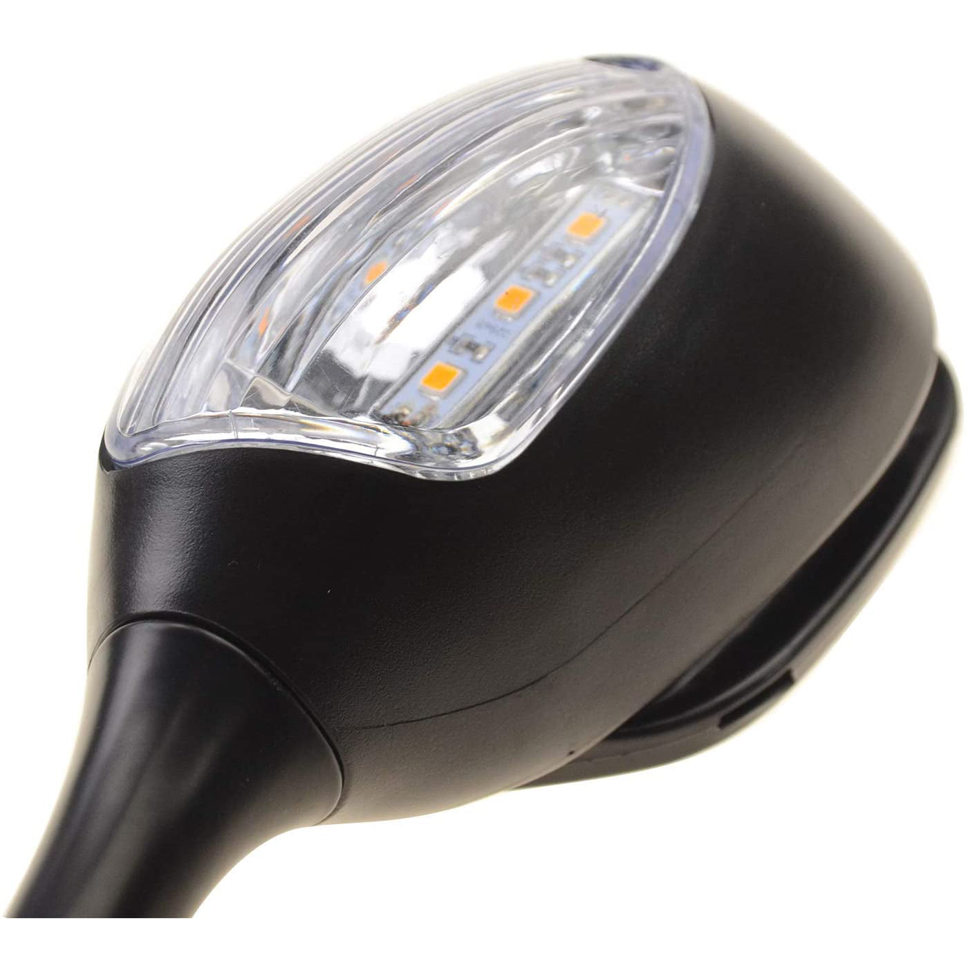 GOOFIT Sideview Mirror Rearview Mirror with LED Turn Signal black Replacement for GSXR1000 2005-2008 GSXR600/750