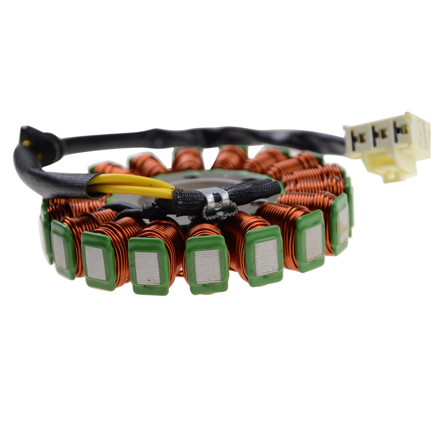 GOOFIT 18 Coil 3 Wires Motorcycle Magneto Stator Coil Ignition Generator Engine Accessories Replacement for CBR1000 2004-2007