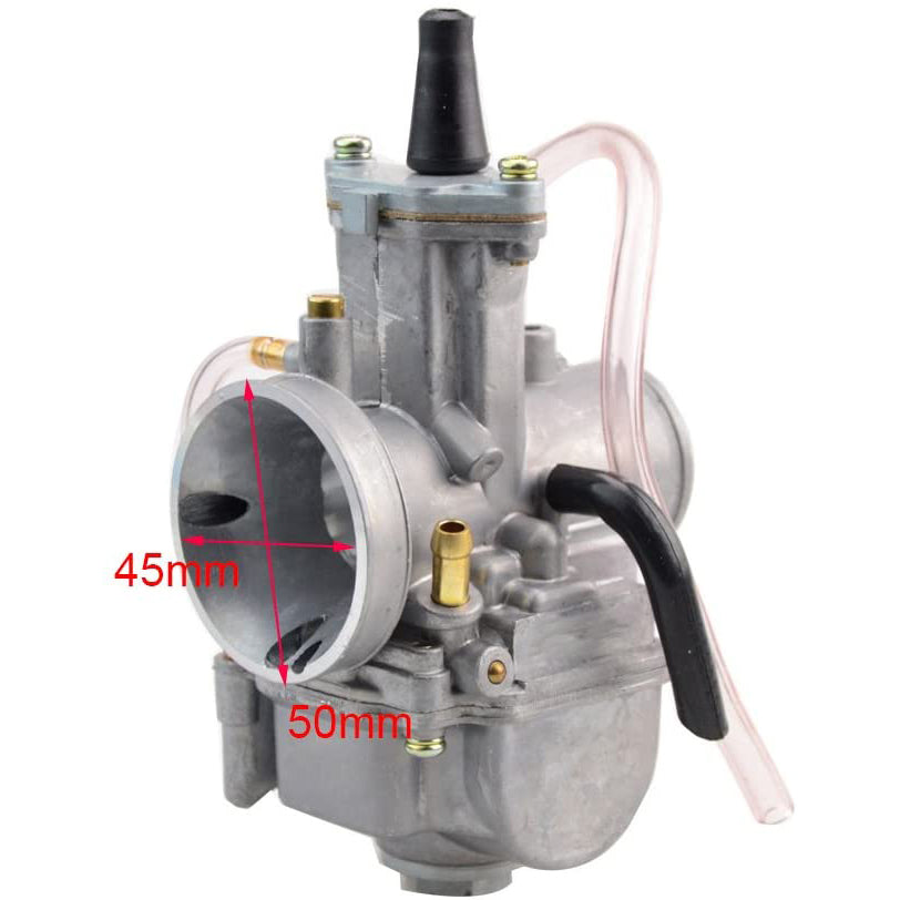 GOOFIT 30mm Visible Carburetor Twister Cable Handles Tuning Power Jet Acceleration Pump Case Replacement For 125cc - 150cc ATV