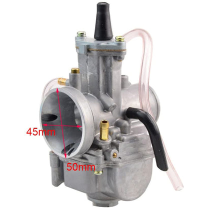 GOOFIT 30mm Visible Carburetor Twister Cable Handles Tuning Power Jet Acceleration Pump Case Replacement For 125cc - 150cc ATV