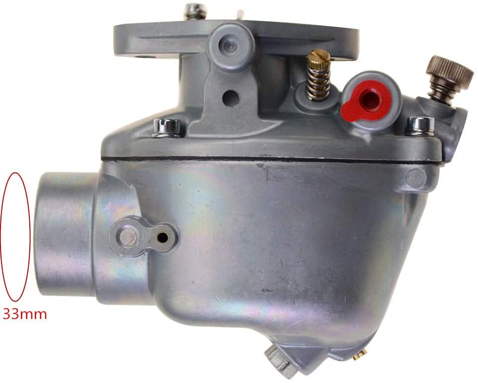 GOOFIT 27mm Carburetor with Gaskets Replacement for 8N 9N 2N TSX33 TSX241A TSX241B TSX241C 13876 0-13876 8N9510C B3NN9510A Silver