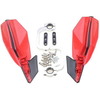 GOOFIT 7/8" 22MM Handguard Motocross Handlebar Hand Brush Guards Protector for Motocross Dirt Bike ATV Off Road Red