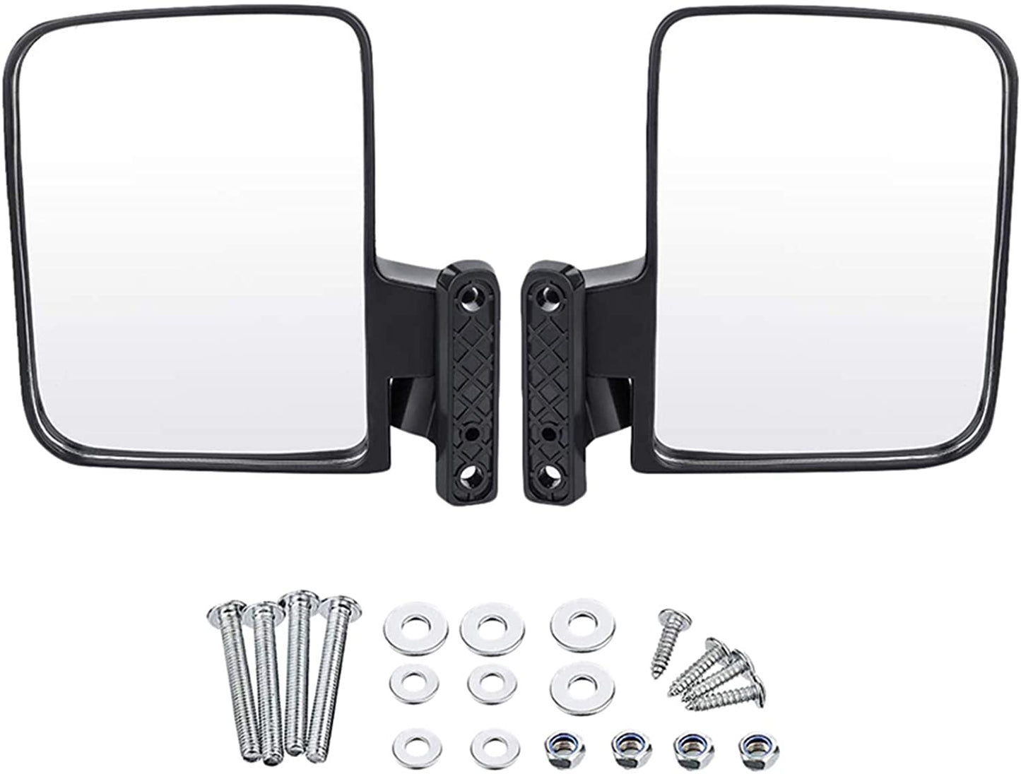 GOOFIT Rearview Convex Mirrors Universal Golf Cart Side Mount Mirror For Club Car UTV Golf Cart Accessories