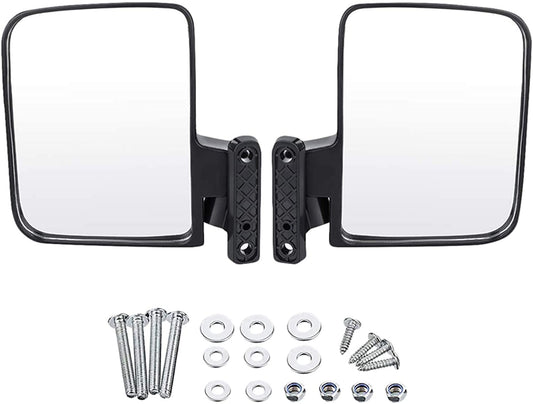 GOOFIT Rearview Convex Mirrors Universal Golf Cart Side Mount Mirror For Club Car UTV Golf Cart Accessories