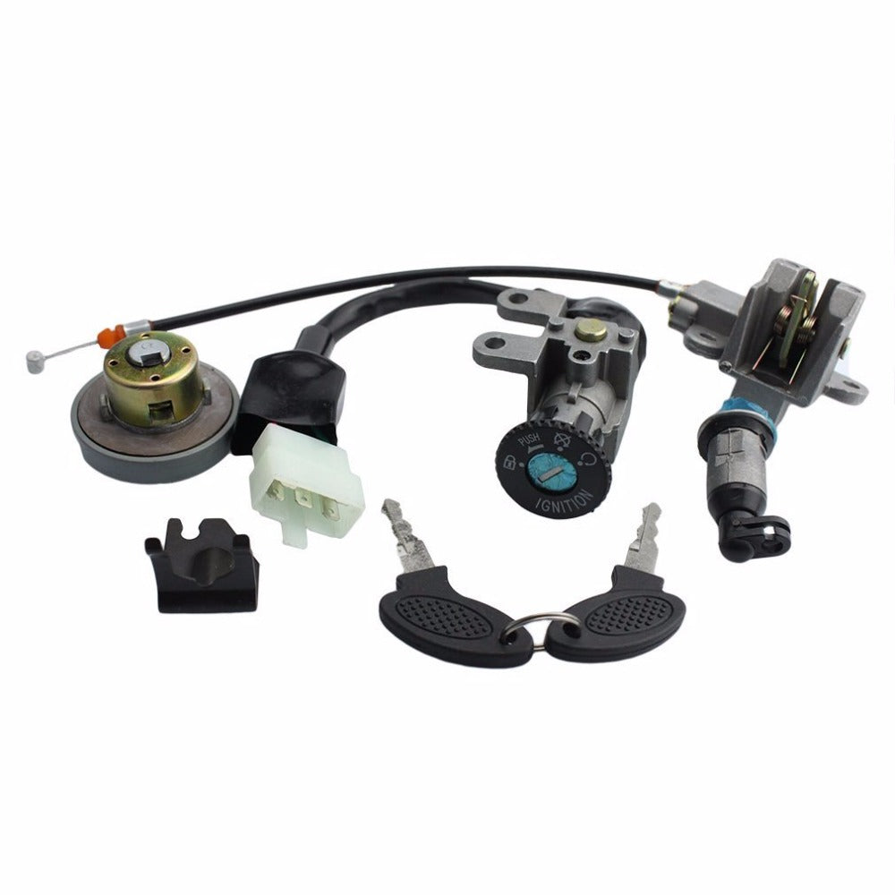GOOFIT Ignition Switch Key Set Replacement For GY6 49cc 50cc Chinese Scooter Moped