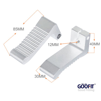 GOOFIT 1 Pair Small Foot Peg 7 shaped foot pedals Replacement For 2 Stroke 47cc 49cc Pocket Bike