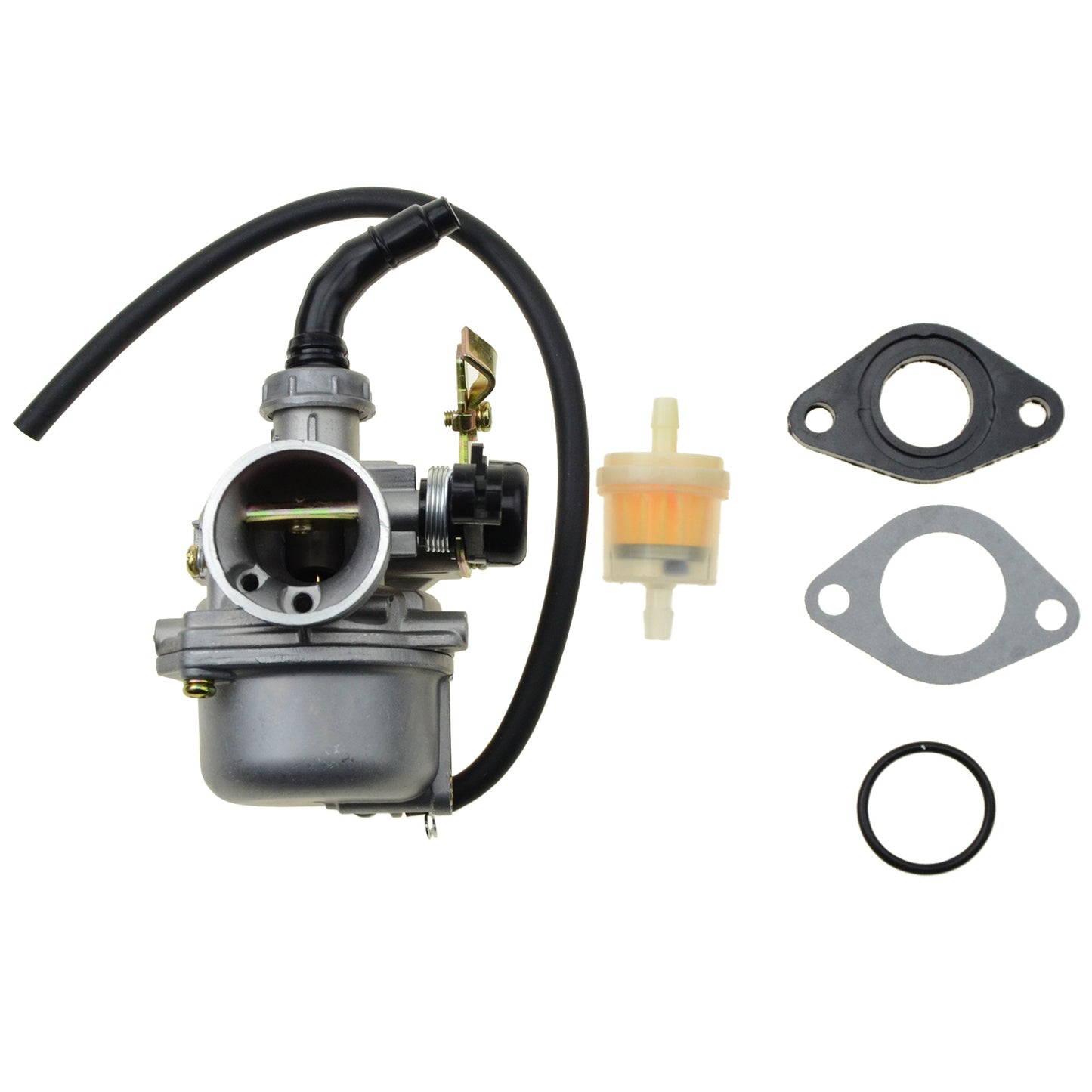 GOOFIT 19mm Carburetor With Oil Filter Gaskets Replacement For 90cc 110cc 125cc ATV Dirt Bike Go Kart