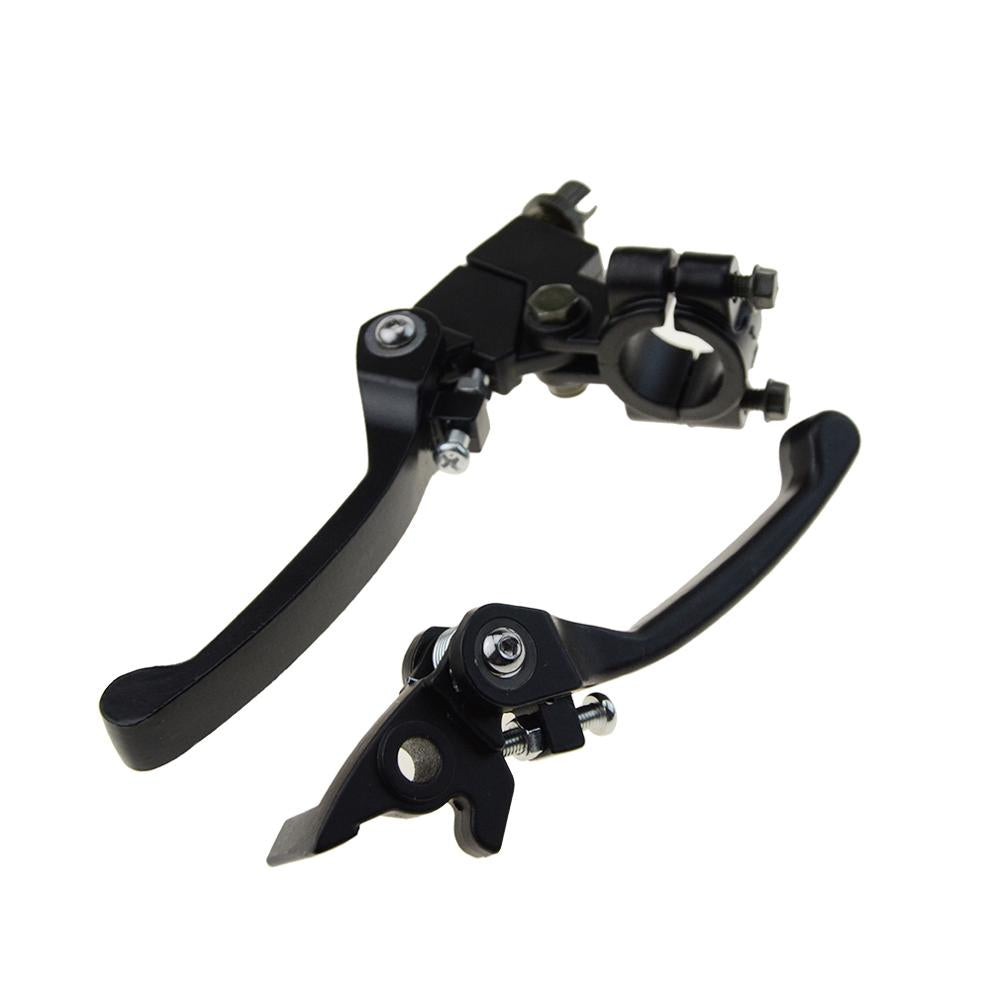 GOOFIT 22mm 7/8" Handlebar Clutch Lever Brake Levers Folding Hand Controls Pack of 2 Replacement for Dirt Pit Bike 110cc 125cc