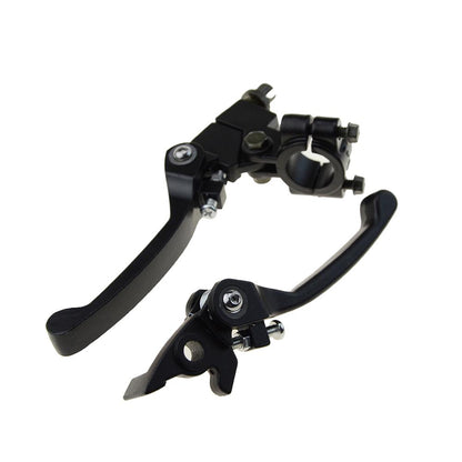 GOOFIT 22mm 7/8" Handlebar Clutch Lever Brake Levers Folding Hand Controls Pack of 2 Replacement for Dirt Pit Bike 110cc 125cc