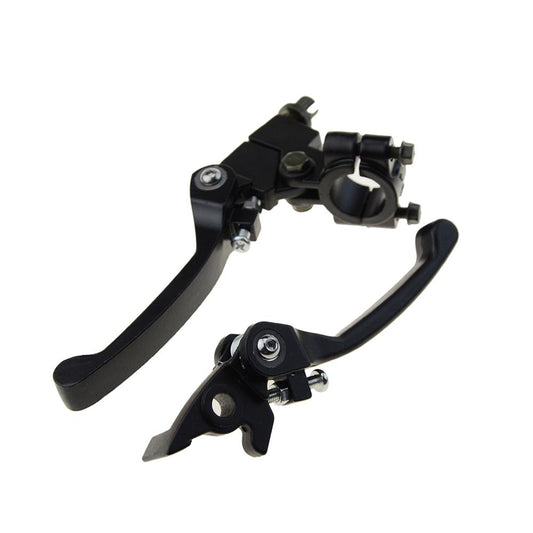 GOOFIT 22mm 7/8" Handlebar Clutch Lever Brake Levers Folding Hand Controls Pack of 2 Replacement for Dirt Pit Bike 110cc 125cc