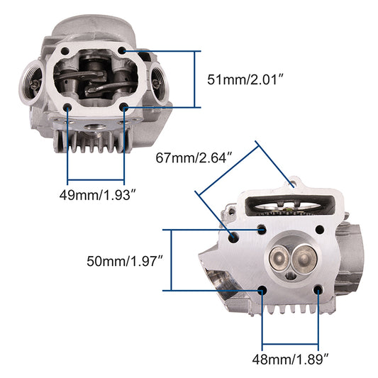 GOOFIT 47mm Cylinder Head Replacement For 70cc ATC70 CRF70 CT70 TRX70 XR70 Motorcycle Dirt Bike