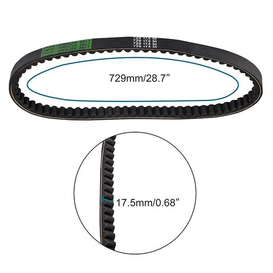 GOOFIT Belt Replacement For 729-17.5-30 GY6 139qmb 50cc Chinese Scooter