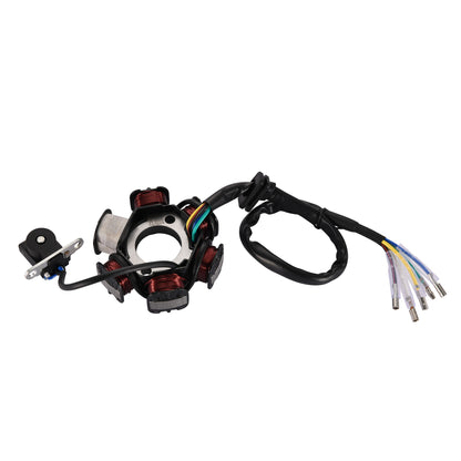 GOOFIT 6-Coil Magneto Stator Ignition Generator Replacement for GY6 50cc 70cc 90cc 110cc 125cc Moped ATV Dirt Bike