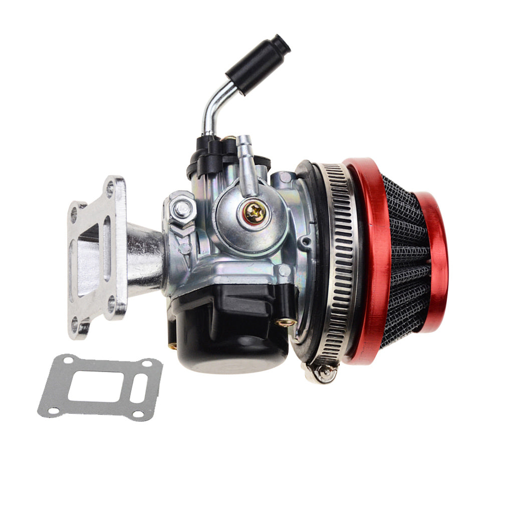 GOOFIT 47cc 49cc Carb Carburetor Air Filter Assembly Pocket Bike Red