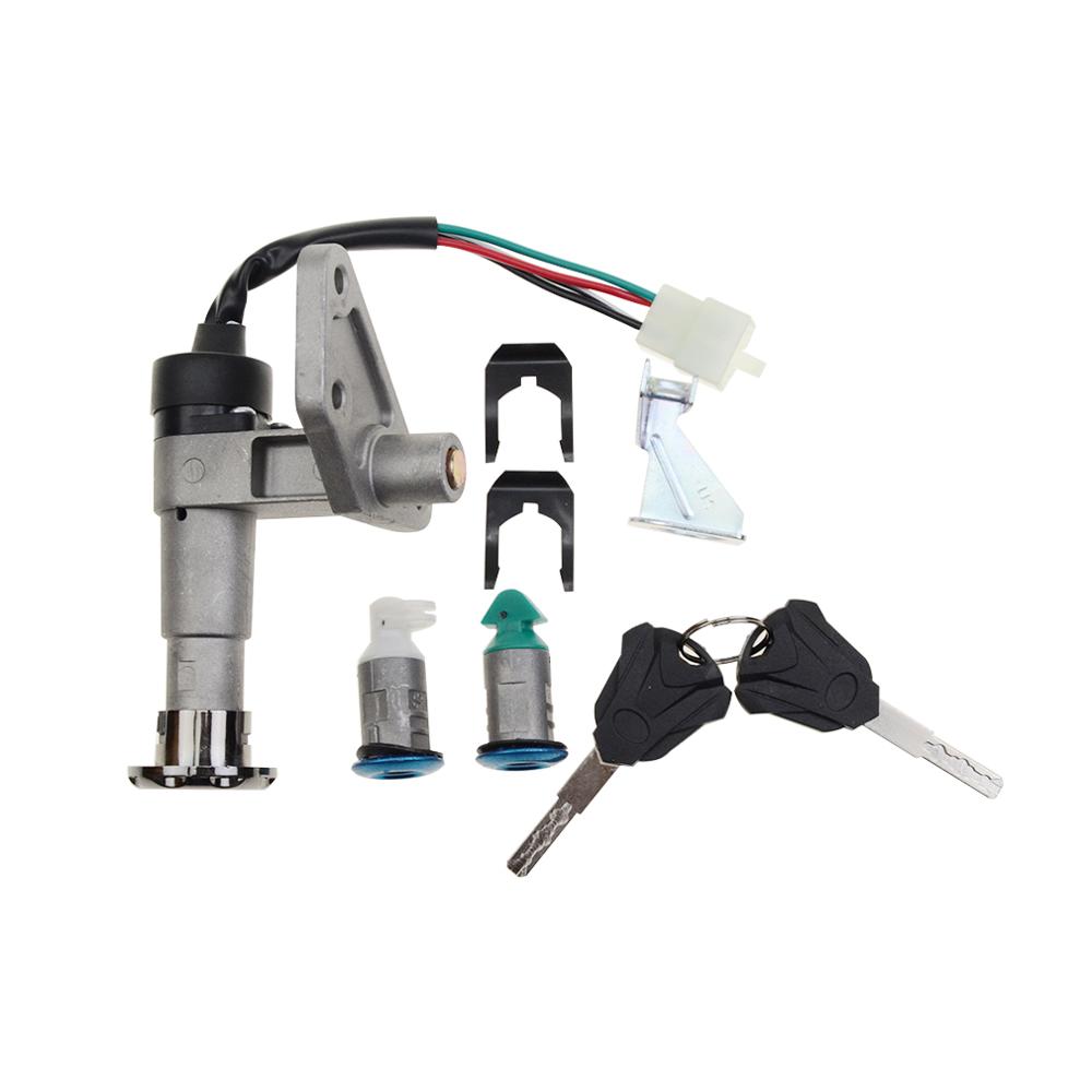 GOOFIT Ignition Switch Key Set Replacement For 125cc 150cc Chinese Scooter Moped