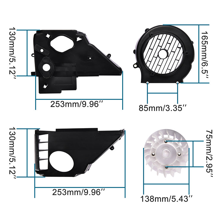 GOOFIT Air Director Assy Replacement For GY6 150cc ATV Go Kart Moped Scooter