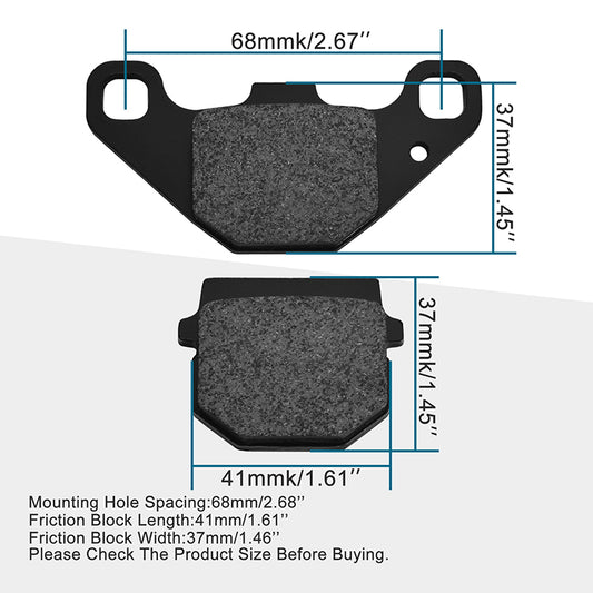 GOOFIT Disc Brake Pad Replacement For 50cc 70cc 90cc 110cc 125cc 150cc 200cc 250cc ATV Dirt Bike Mope Scooter