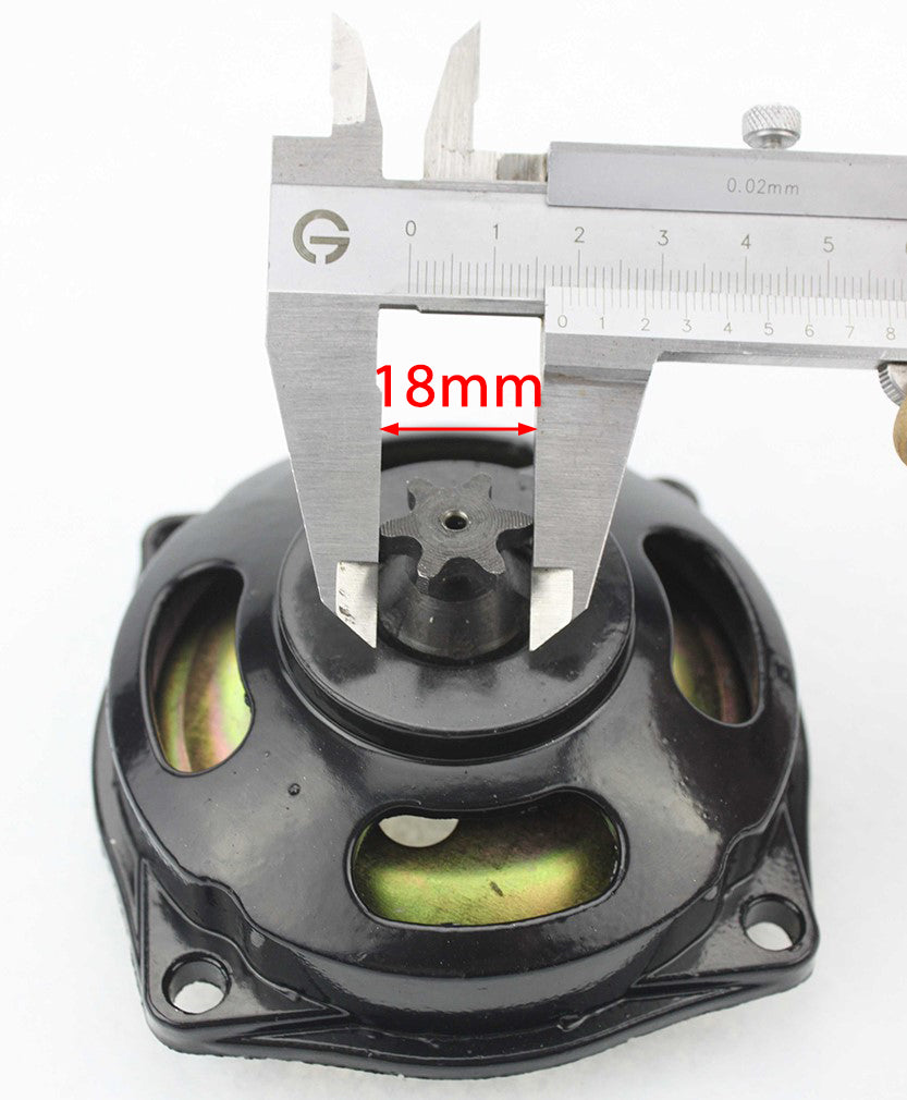 GOOFIT 18mm Big 6 Teeth Gearbox Clutch Drum Replacement for 2-stroke 47cc 49cc Pocket Bike