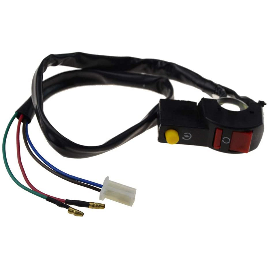GOOFIT Flameout switch with start button line length 66cm female plug free line 2 Replacement For Scooter