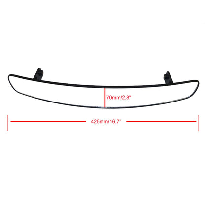 GOOFIT Golf Cart Mirror 180 Degree Extra Wide 16.5" View Mirror Replacement for Golf Cart EZGO Club Car