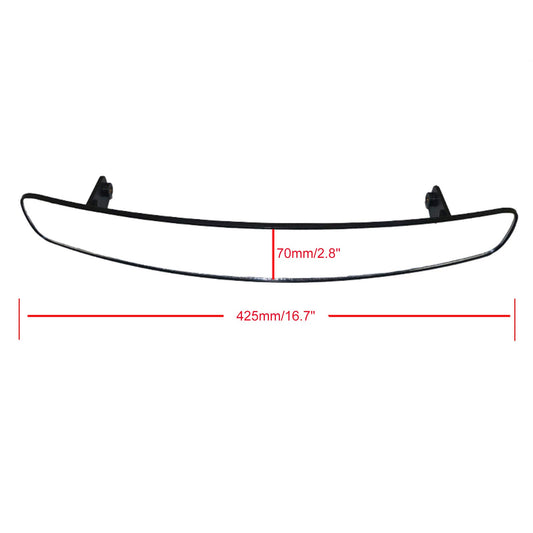 GOOFIT Golf Cart Mirror 180 Degree Extra Wide 16.5" View Mirror Replacement for Golf Cart EZGO Club Car