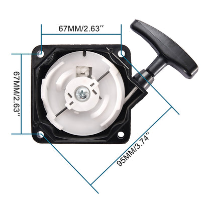 GOOFIT Plastic Pull Starter Replacement For 2 stroke 43cc 40-5 and 49cc 44-5 Pocket Bike Gas Scooter