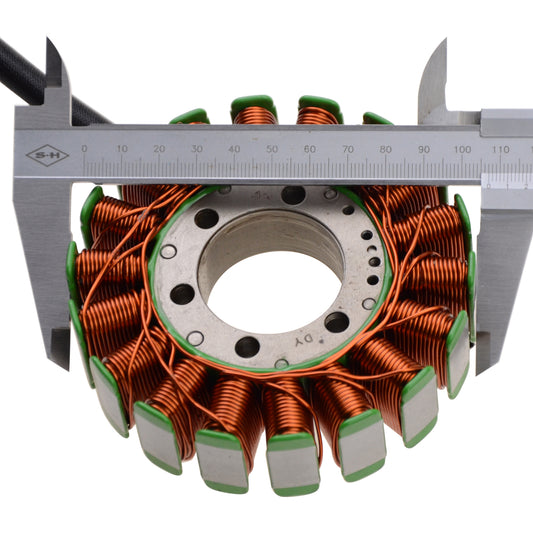 GOOFIT 18 Coil 3 Wire Magneto Stator Coil Ignition Generator Replacement For GSXR400 2006-2010