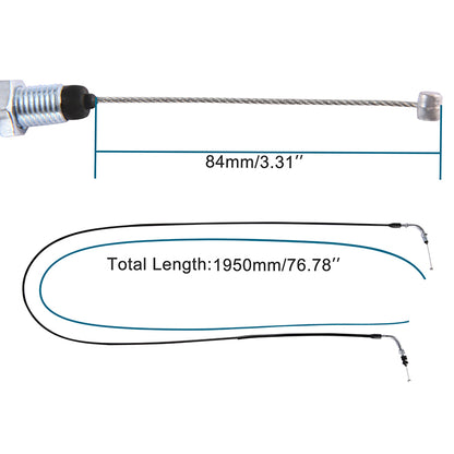 GOOFIT 79" Motorcycle Throttle Cable Replacement for Gy6 50cc 70cc 90cc 110cc 125cc China Moped Scooter Chinese Scooter ATV Quad Go Kart Moped
