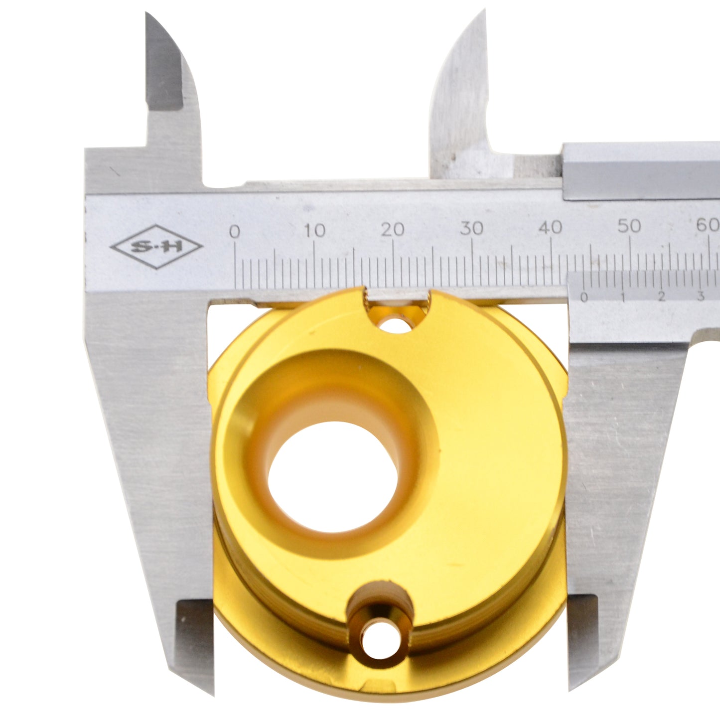 GOOFIT 44mm Gold Air Filter with Aluminum Base for 2 Stroke 47cc 49cc ATV Pocket Bike Mini Quad